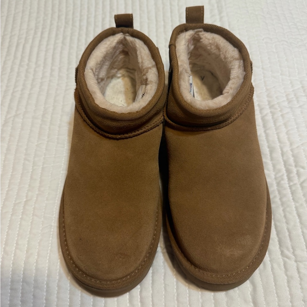 UGG Chestnut Brown Suede Ankle Booties